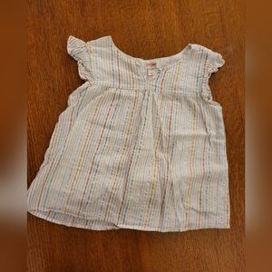 Cat & Jack flutter sleeve striped blouse